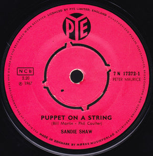 Sandie Shaw – Puppet On A String – Vinyl Lp "7 Seven inch record
