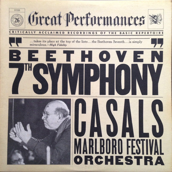Beethoven* - Casals*, Marlboro Festival Orchestra – Beethoven: Symphony No. 7 - Vinyl