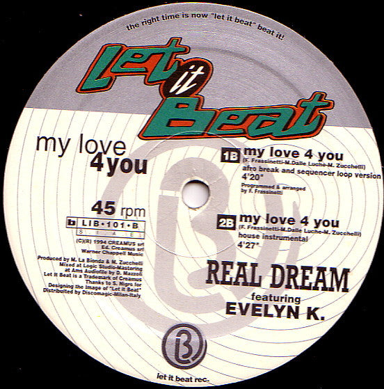 Real Dream Featuring Evelyn K.* – My Love 4 You – Vinyl