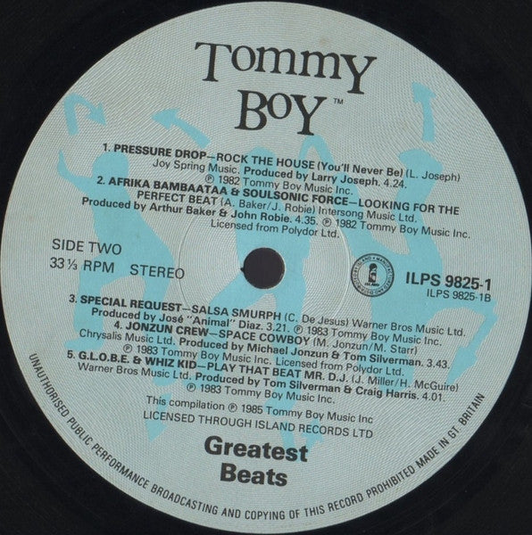 Tommy Boy - Greatest Beats - Vinyl