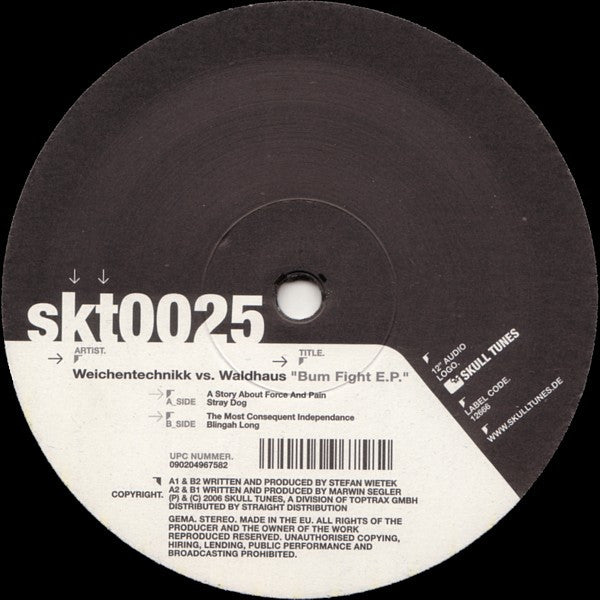 Waldhaus vs. Weichentechnikk – Bum Fight E.P. - Vinyl