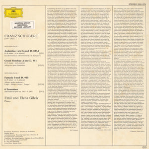 Franz Schubert / Emil Gilels, Elena Gilels – Fantasie F-moll (F-Minor) - Andantino Varie H-moll (B-Minor) - Grand Rondeau A-dur (A-Major) - Ecossaises- Vinyl