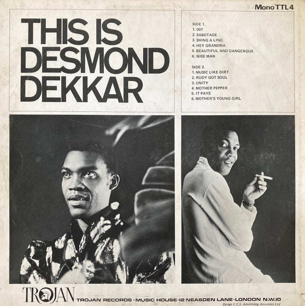 Desmond Dekker – This Is Desmond Dekkar - Vinyl