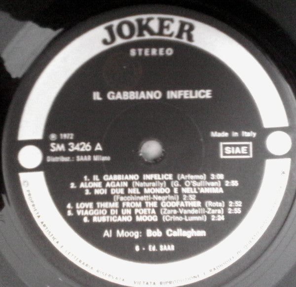 Bob Callaghan & Co. – Il Gabbiano Infelice - Vinyl