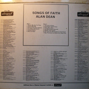 Alan Dean (2) – Songs Of Faith - Vinyl