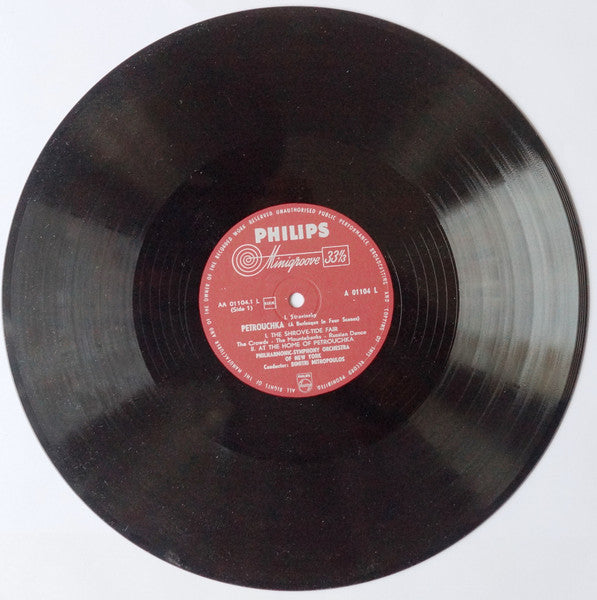 I. Stravinsky*, Philharmonic-Symphony Orchestra Of New York, Dimitri Mitropoulos – Petrouchka (A Burlesque In Four Scenes) - Vinyl