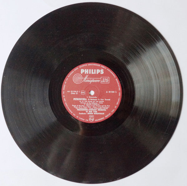 I. Stravinsky*, Philharmonic-Symphony Orchestra Of New York, Dimitri Mitropoulos – Petrouchka (A Burlesque In Four Scenes) - Vinyl