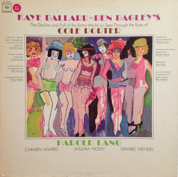 Kaye Ballard – Kaye Ballard in Ben Bagley's The Decline and Fall of the Entire World as Seen Through the Eyes of Cole Porter – Vinyl
