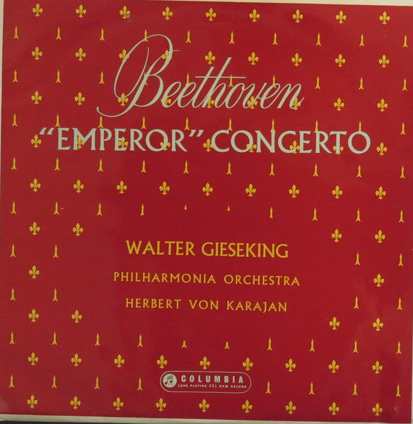 Beethoven* - Walter Gieseking - Philharmonia Orchestra / Herbert Von Karajan – "Emperor" Concerto - Vinyl