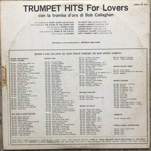 Bob Callaghan (2) – Trumpet Hits For Lovers – Vinyl