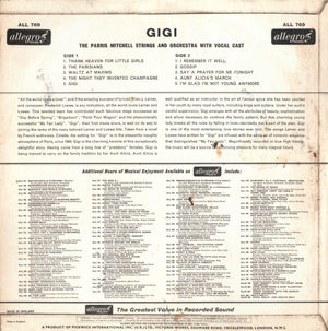The Parris Mitchell Strings And Orchestra* – Gigi  – Vinyl