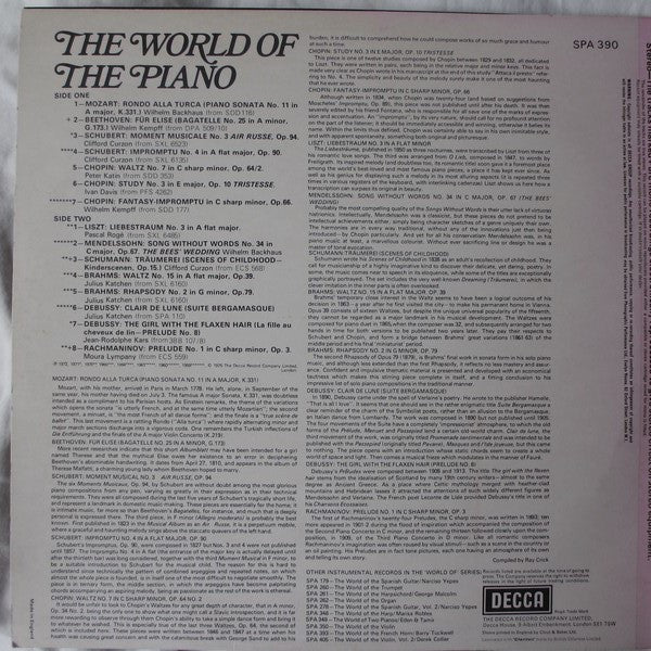 The World Of The Piano – Vinyl