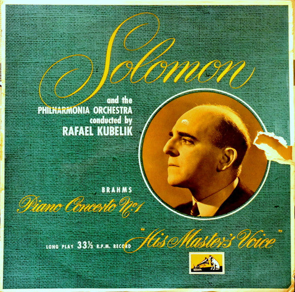 Solomon (6) And The Philharmonia Orchestra Conducted By Rafael Kubelik : Brahms* – Piano Concerto No. 1 - Vinyl