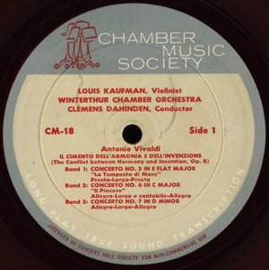 Antonio Vivaldi – Il Cimento Dell'Armonia E Dell'Invenzione - Concertos For Viola D'Amore - Vinyl