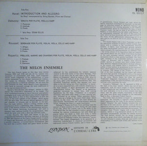 Ravel*, Debussy*, Roussel*, Ropartz*, Melos Ensemble* With Osian Ellis – Melos Ensemble With Osian Ellis, Harp - Vinyl