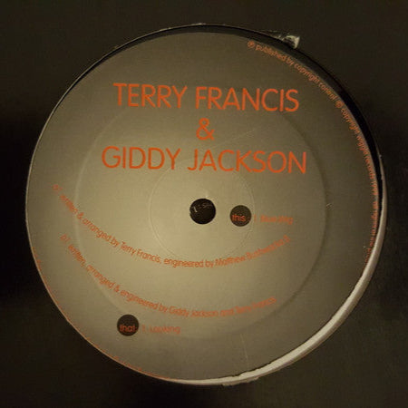 Terry Francis & Giddy Jackson* – Blue Wig / Looking – Vinyl