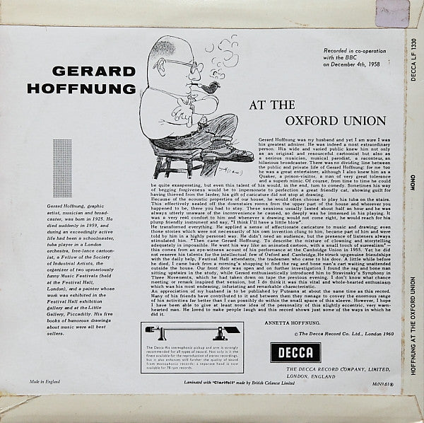 Gerard Hoffnung – Hoffnung At The Oxford Union - Vinyl