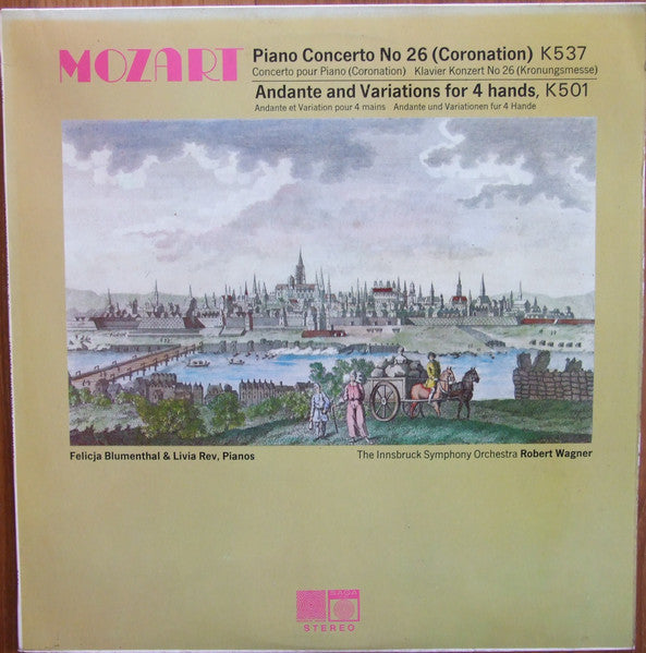 Mozart* – Piano Concerto No 26 (Coronation) K537 / Andante And Variations For 4 Hands, K501 – Vinyl