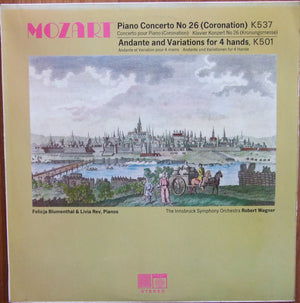 Mozart* – Piano Concerto No 26 (Coronation) K537 / Andante And Variations For 4 Hands, K501 – Vinyl