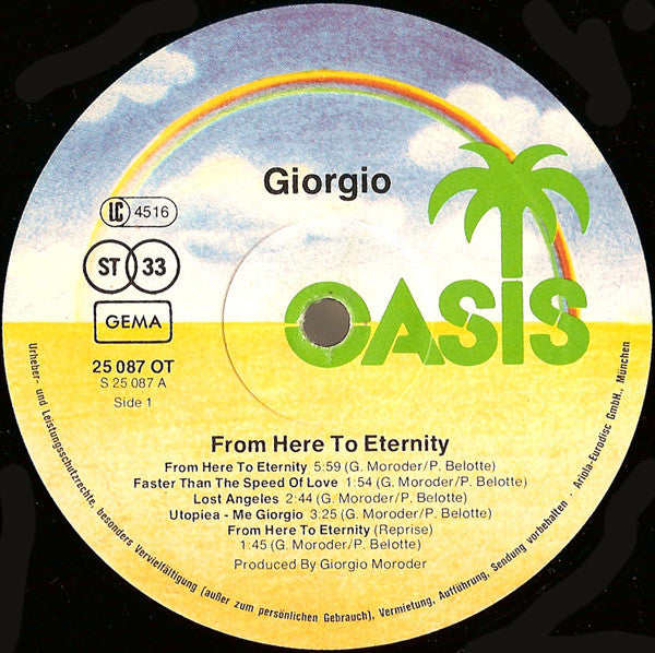 Giorgio* – From Here To Eternity – Vinyl