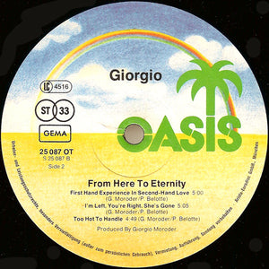 Giorgio* – From Here To Eternity – Vinyl
