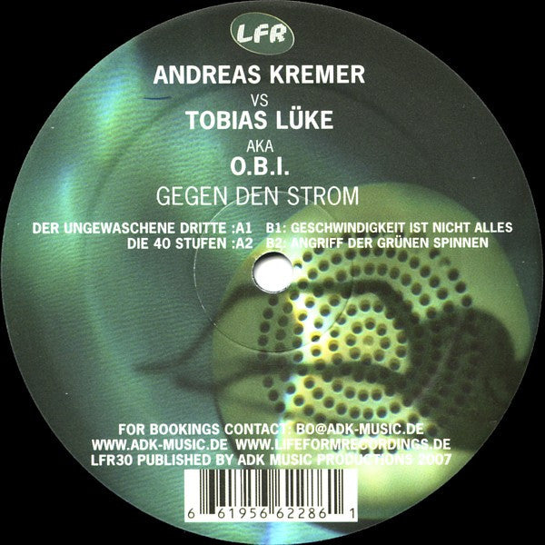 Andreas Kremer vs. Tobias Lüke AKA O.B.I. ‎– Gegen Den Strom - Vinyl