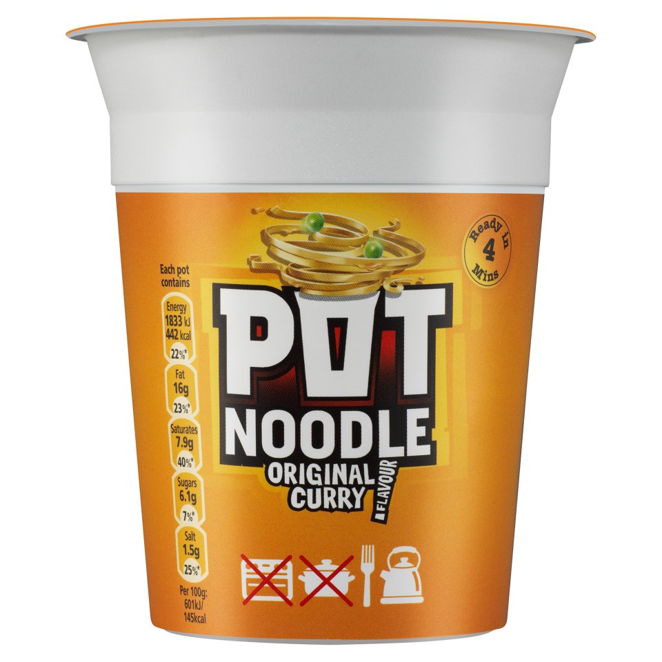 Pot Noodles Noodles Original Curry 90g