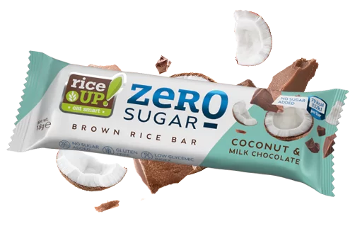 Rice Up Zero Sugar Coconut & Milk Chocolate 18g