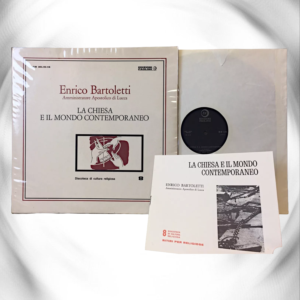 ENRICO BARTOLETTI - LA CHIESA E IL MONDO CONTEMPORANEO 2 LP ED. PAOLINE 1967 - Vinyl