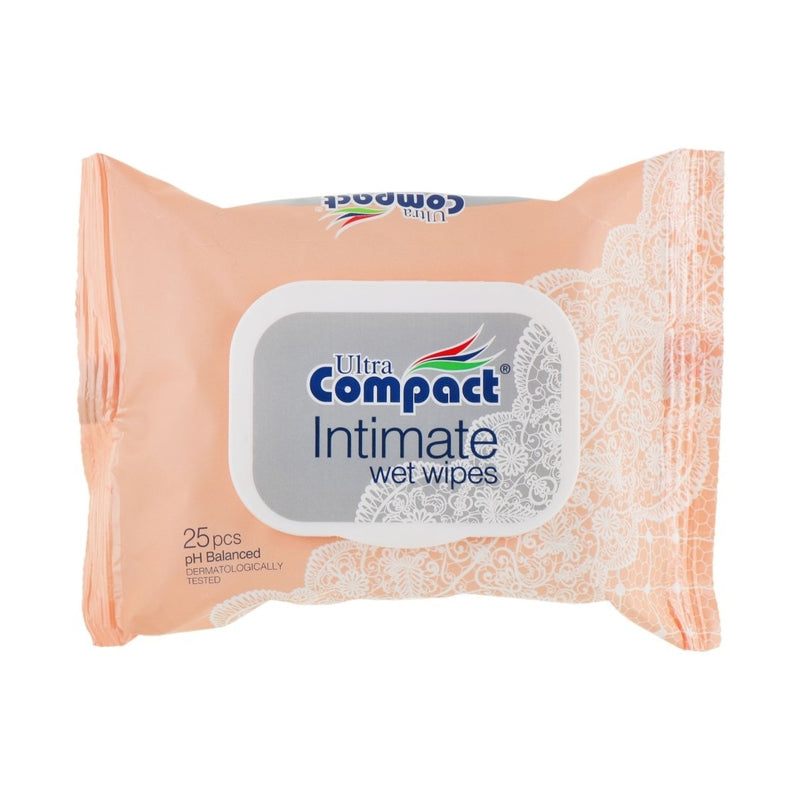 Ultra Compact Intimate Wet Wipes 25pc