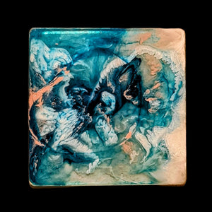 Blue Square Coaster 4