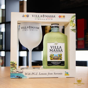 Villa Massa Limoncello Giftbox with glass