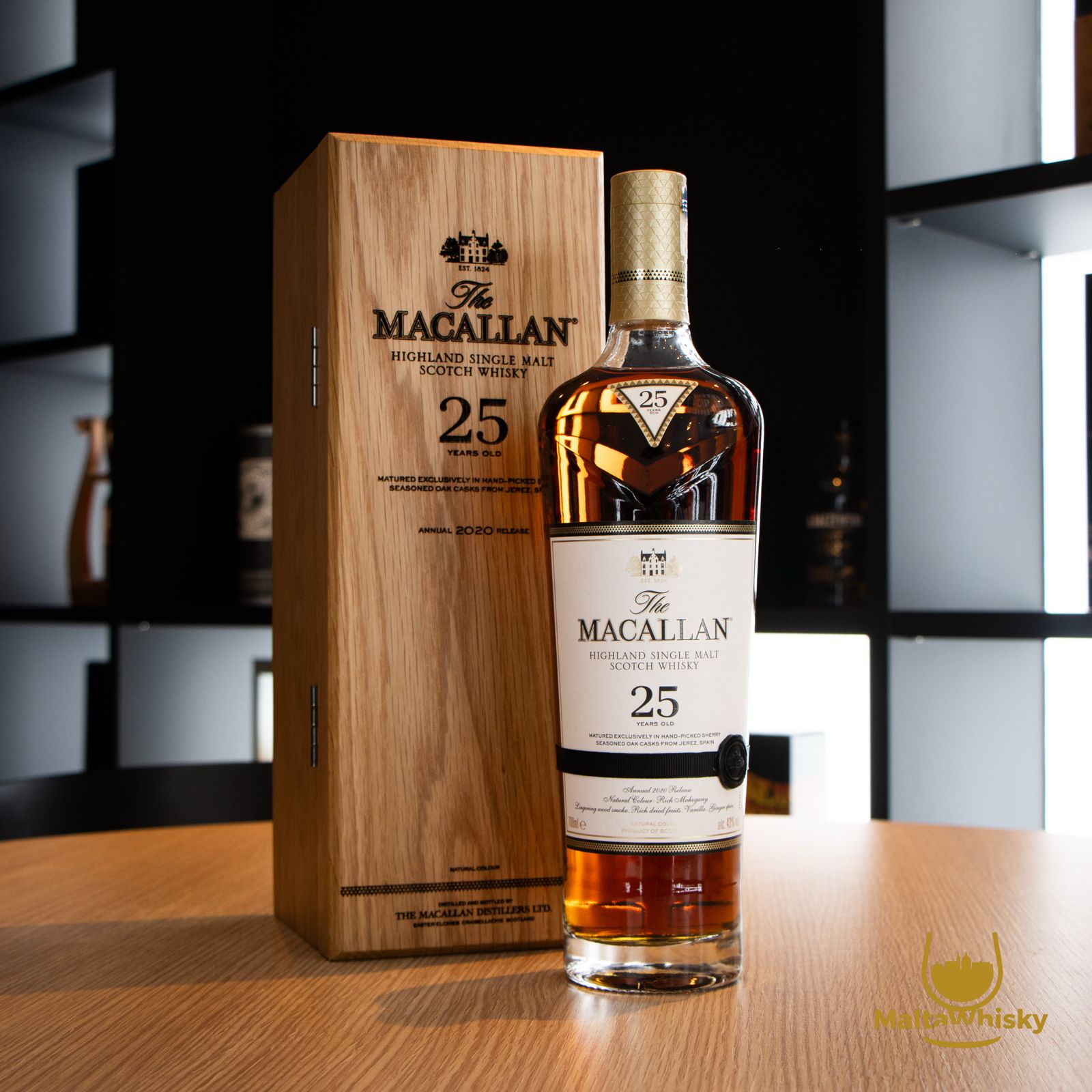 MACALLAN 25 Years Old 2020 Original Bottling 70CL 43% – ALS Malta