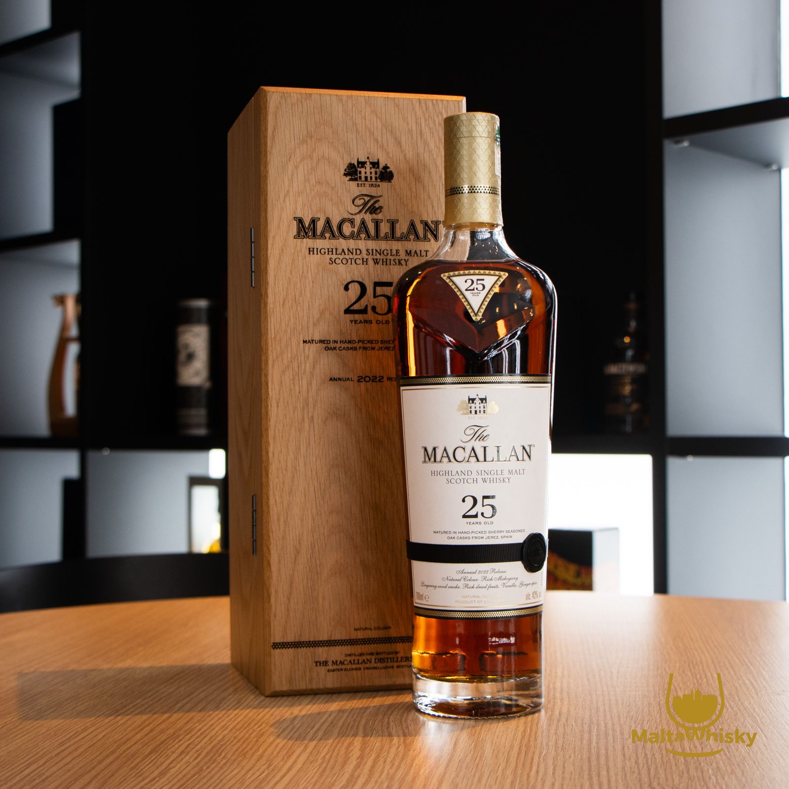 MACALLAN 25 Years Old 2022 Original Bottling 70CL 43% – ALS Malta