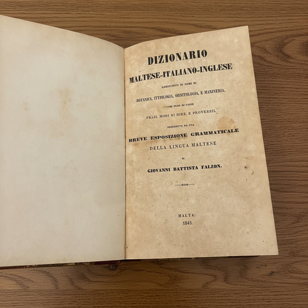 Dizionario Maltese - Italiano - Inglese
