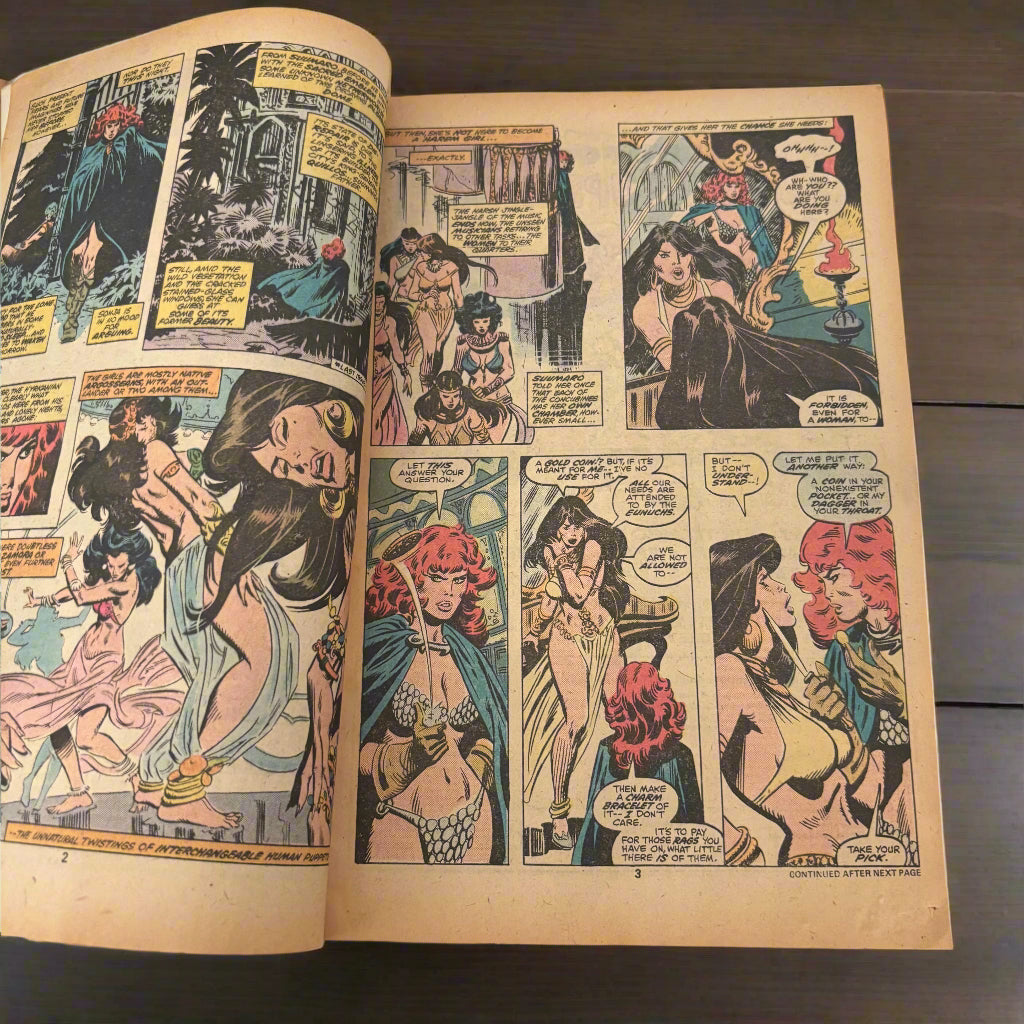 Marvel Comics Group Red Sonja She-Devil With A Sword 1978 Jan 13 Fire And Fury