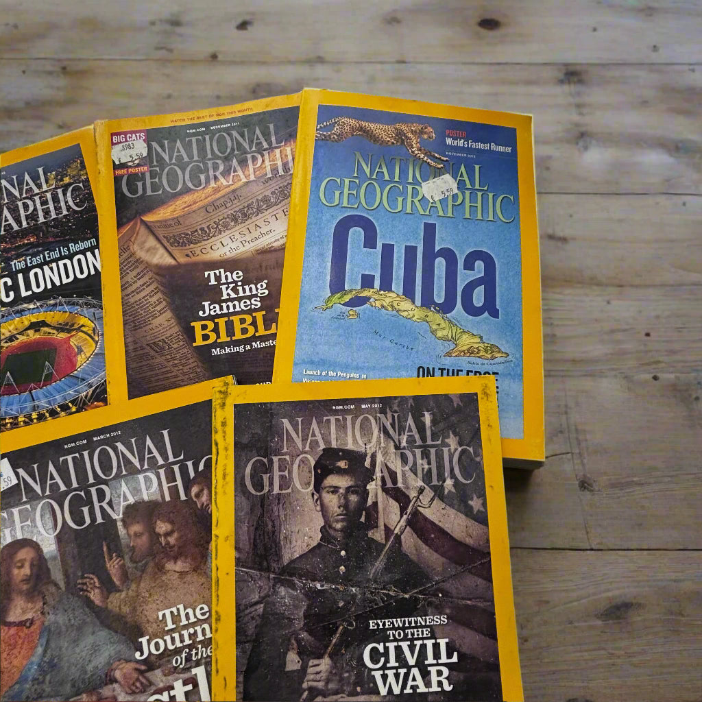 National Geographic Set of 7 Magazines
