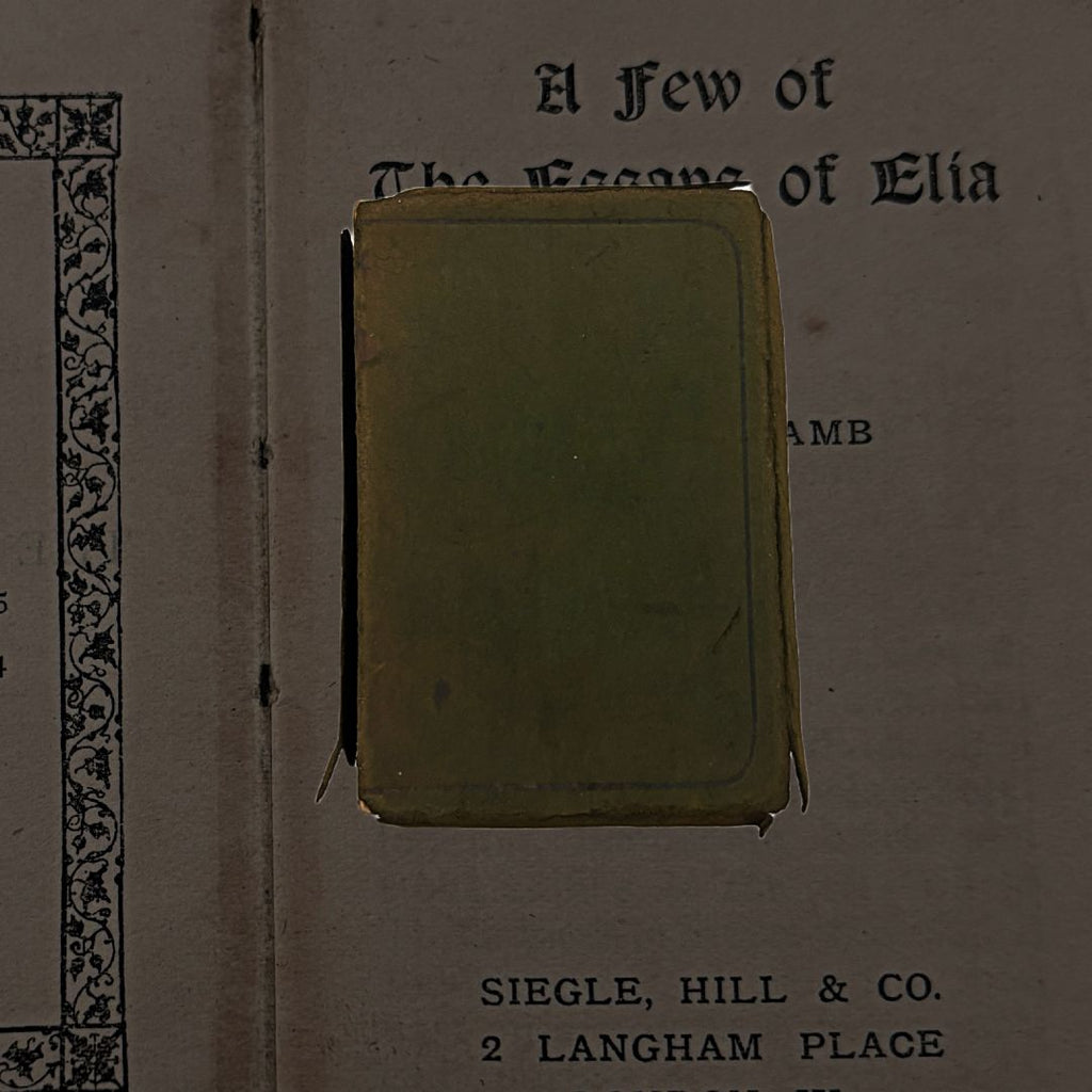 A Few Of The Essays Of Elia