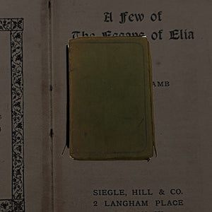 A Few Of The Essays Of Elia