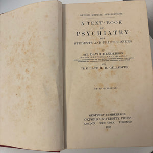 A Text-Book Of Psychiatry