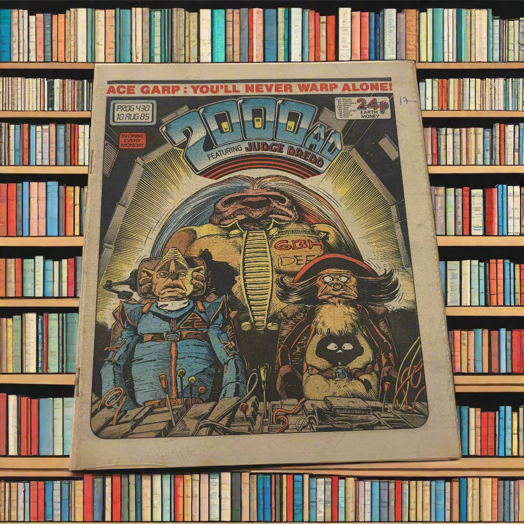 2000 AD Judge Dredd - British Comic Newspaper, August 1985 - Issue #430