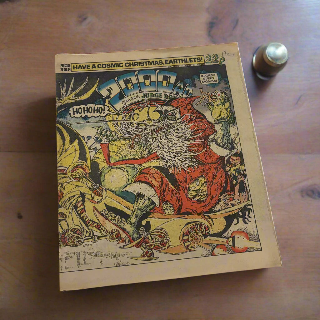 2000 A.D Feat JUDGE DREDD British Comic Newspaper Prog 398 29 Dec 1984