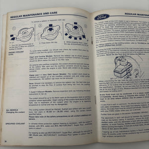 Ford Car Owner Handbook