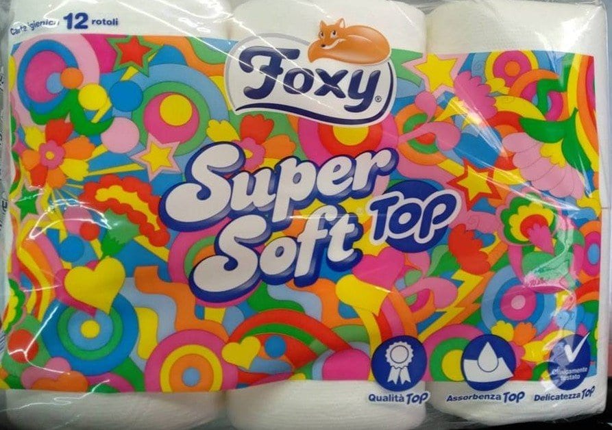 Foxy Toilet Paper White x12