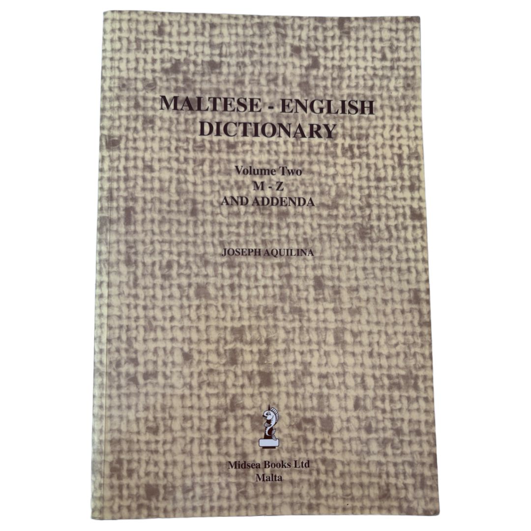 Set Of 2 Maltese - English Dictionary