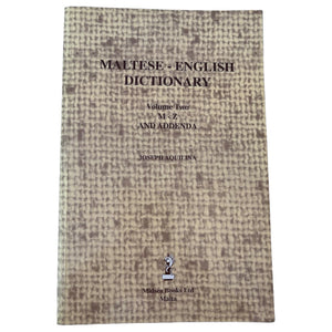 Set Of 2 Maltese - English Dictionary