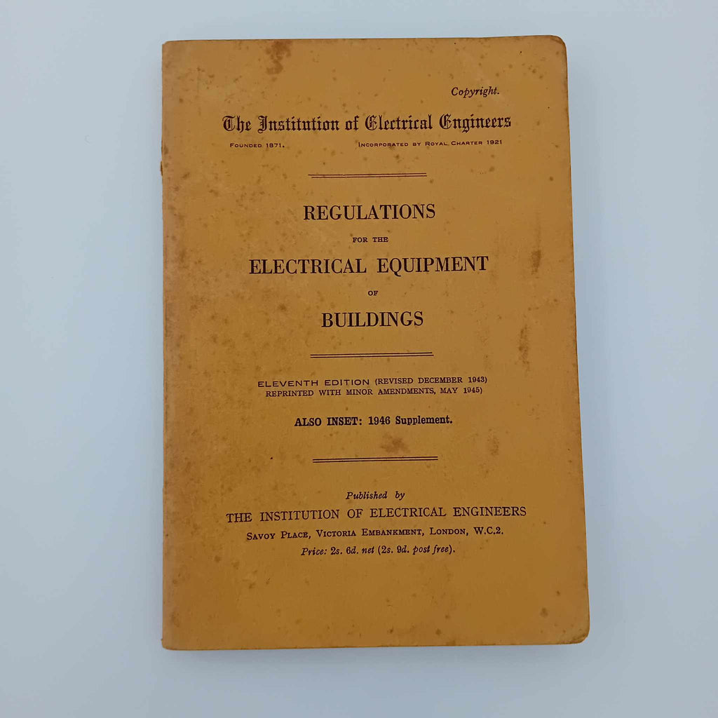 Regulations For The Electrical Equipment Of Buildings