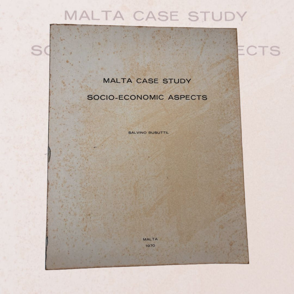 Malta Case Study Socio-Economic Aspects