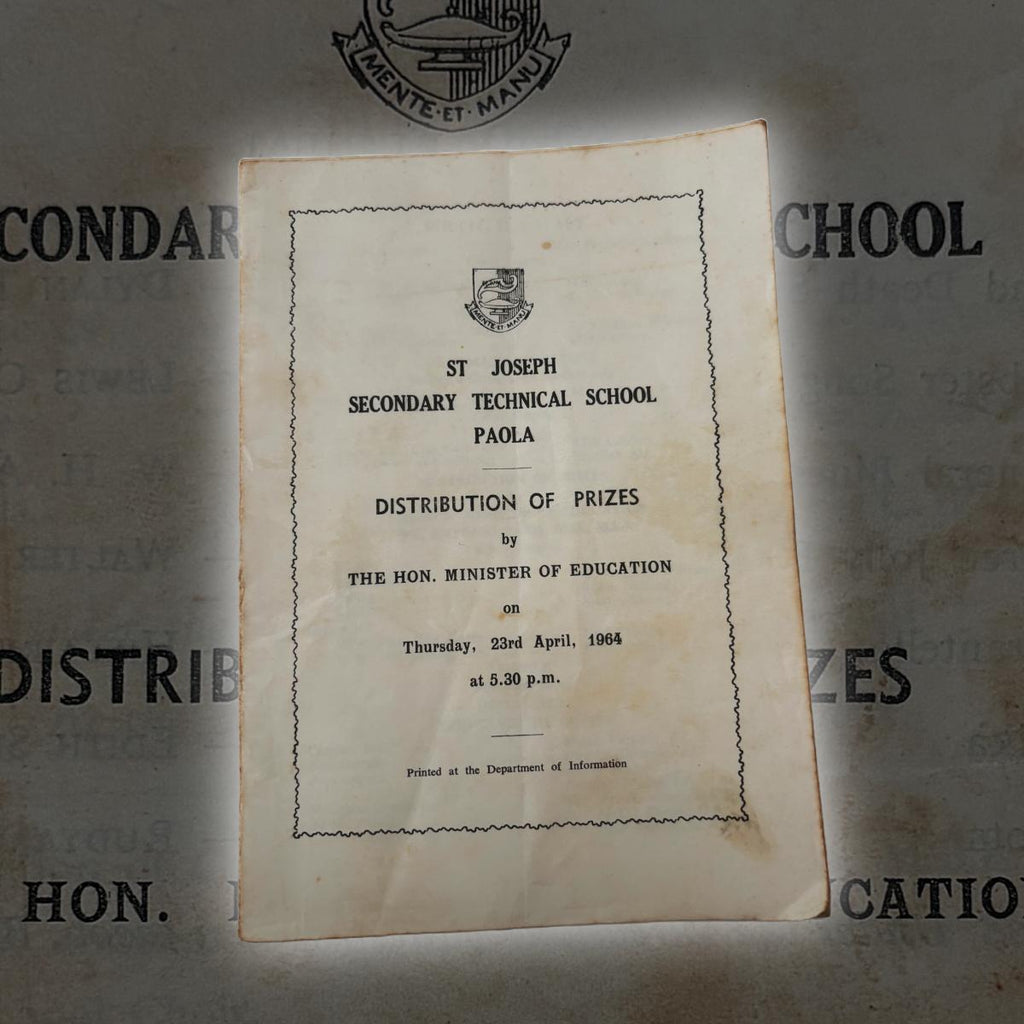 Secondary Technical School Paola Distribution Of Prizes 1964