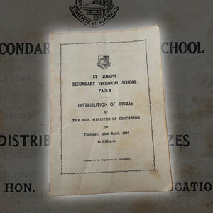 Secondary Technical School Paola Distribution Of Prizes 1964